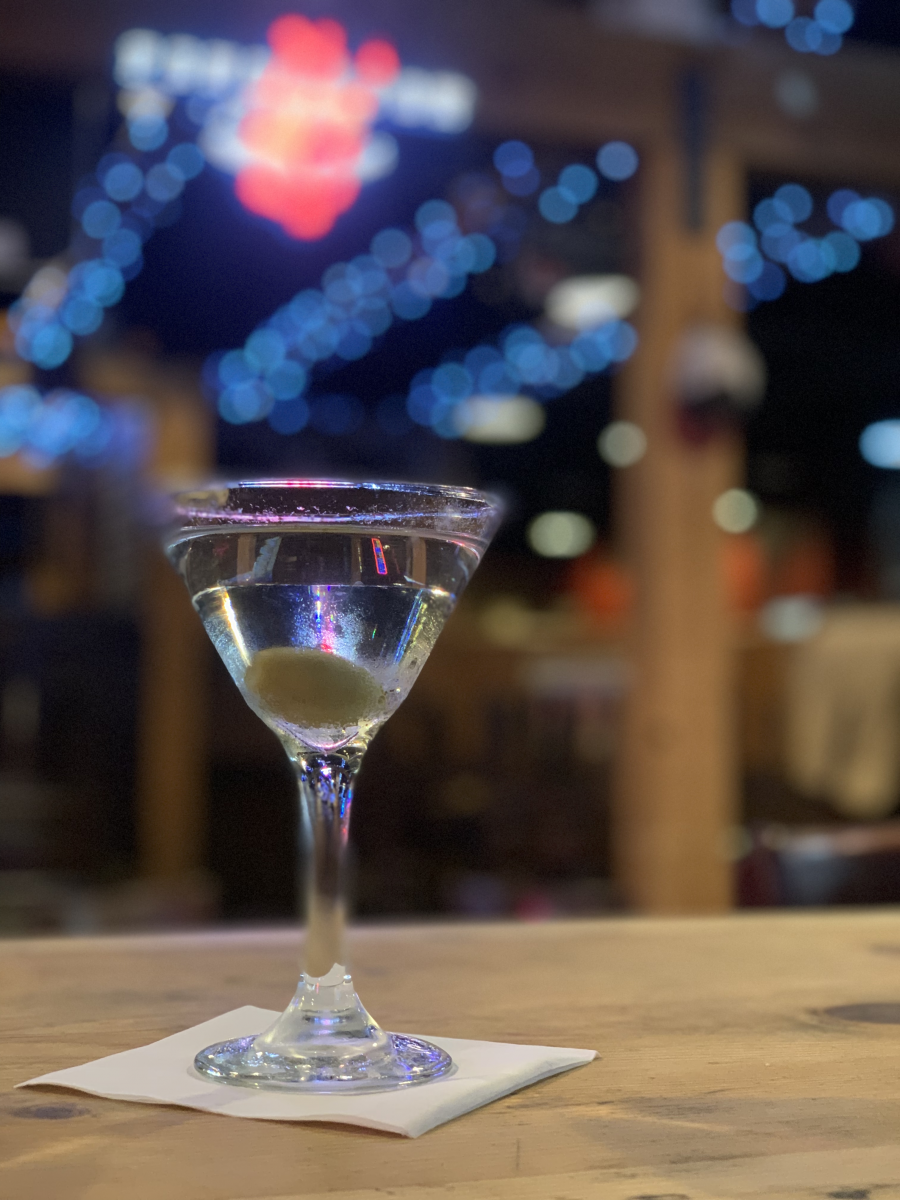 A martini from our bar